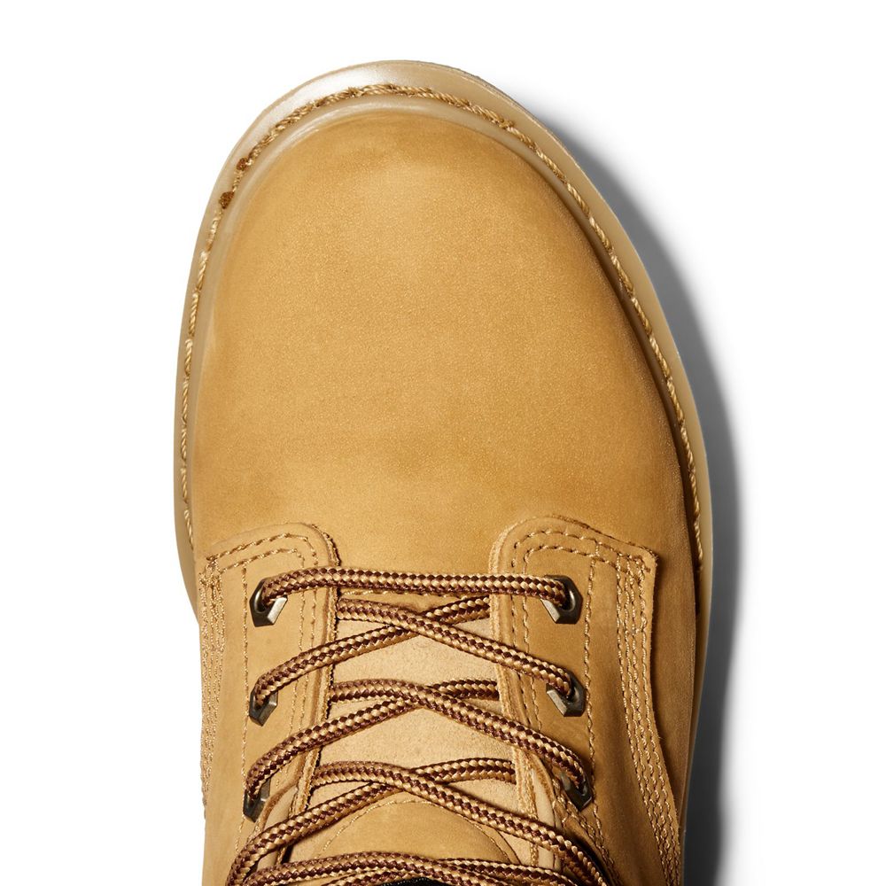 Timberland Μποτακια Εργασίας Ανδρικα Καφε - Pro® Pit Boss 6\" Soft Toe - Greece 2836591-WA